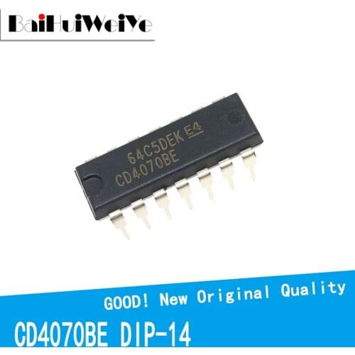 10PCS/LOT CD4070 CD4070BE CD4070B DIP-14 New Original IC Quad operational amplifier chip Good Quality Chipset
