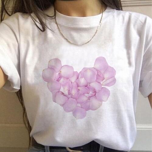 Womens T-shirt cute strawberry apple funny printed T-shirt fashion casual white T-shirt Harajuku graphic T-shirt short sleeve