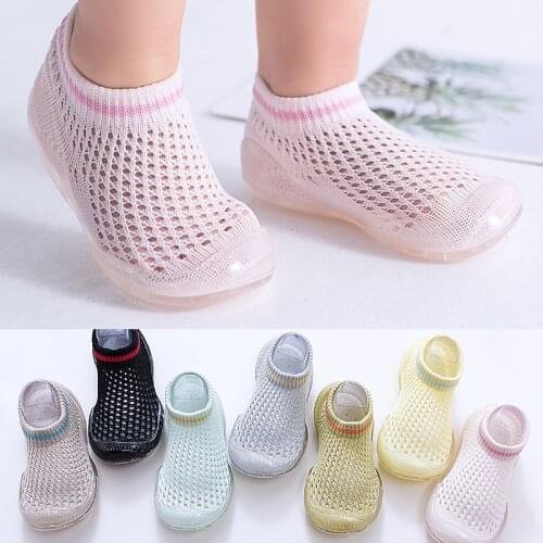 2020 summer thin mesh baby shoes waterproof non-slip short tube baby shoes socks baby toddler shoes soft bottom