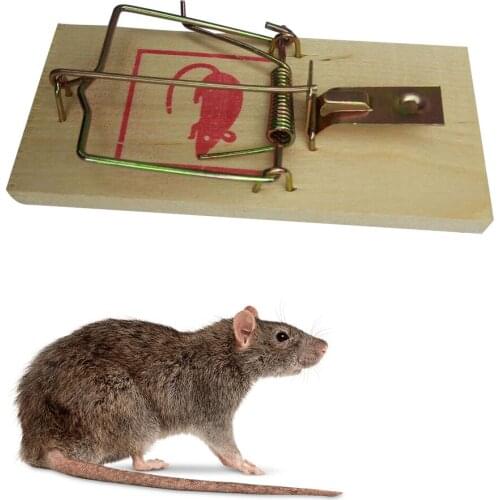 Reusable Wooden Mice Mouse Traps Bait Mice Home Garden Supplies Mouse Killer Pest Control Mousetraps mosquito trap 3 Size