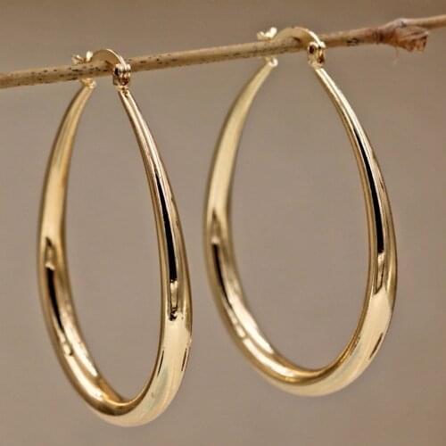 Fashion Bohemian hoop Earrings for Womens earring Gold Filled round Gold Earring Circle hoop Earrings Wedding Jewelry Gift