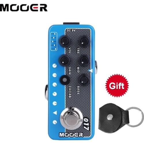 Mooer M017 CALI MK IV Electric Guitar Effects Pedal Speaker Cabinet Simulation High Gain Tap Tempo Bass Accessories Stompbox
