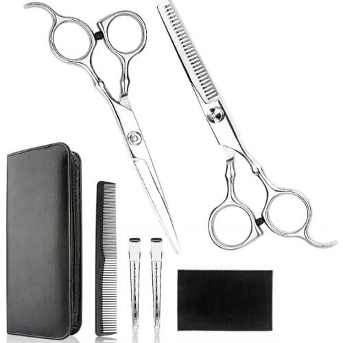 6 inch Professional Hairdressing Scissors Kit Hair Cutting Thinning Scissors Barber/Salon/Home Styling Tool Hairdressing Shears