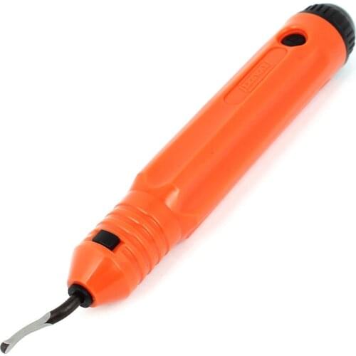 NB1100 Orange Plastic Handle Swivel Blade Rotatable Debur Deburring Tool