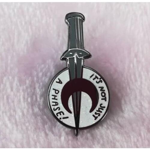 Not Just a Phase Magic Enamel Pin Perfect Witch Season Accessory