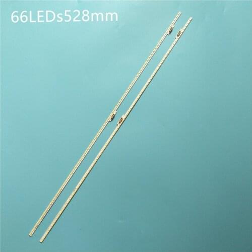 New 2pcs/set LED Backlight Strips for Samsung STS480A20(LTI480HN02，LJ07-01302/3A)_66LEDs_R/L-TYPE_Rev0.2_160523 x 48 inch