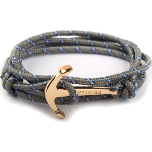 New Style European And American-Style Alloy Steel Woven Leather Cord Chain & Link Bracele Mens And Womens Cool Fishhook