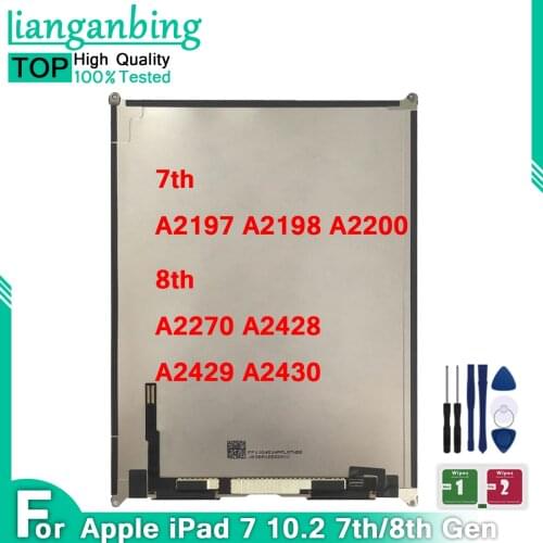 Liquid Crystal For iPad 7 10.2 Screen Display Panel For iPad 7 10.2 A2197 A2198 A2200 Repair Replacement Assembly
