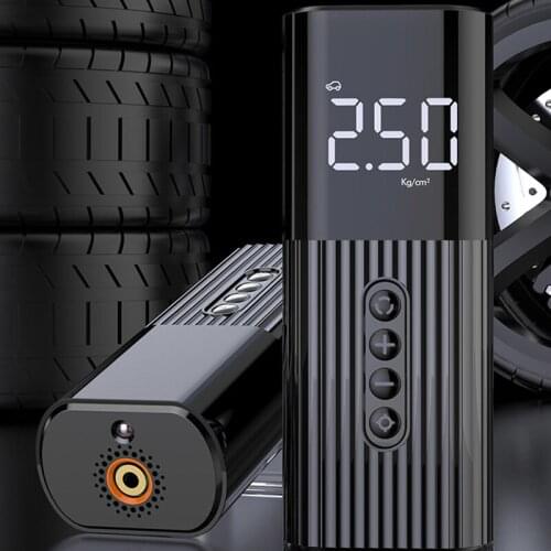 Portable Car Air Compressor 12V 60W Mini Digital Car Tyre Inflator Pump for Car Motorcycle Bicycle Ball with Lighting