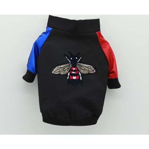 Luxury design Pet Dog Trench dogs Clothes pets sequin jacket For Small Dogs Puppy Cat Costumes French Bulldog Bichon Clothing