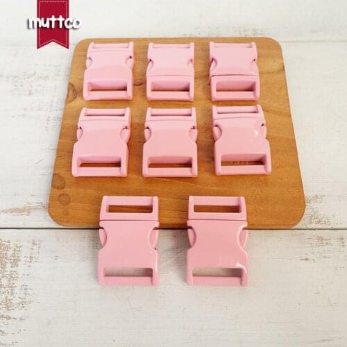 Pink metal buckle quick side release buckle for garment bag dog accessories 20mm webbing DIY pet collar supplies CCK-20P