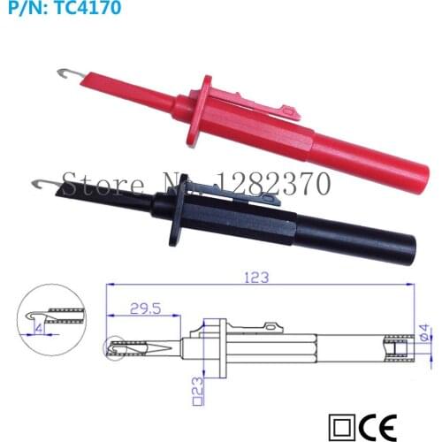 [SA] TC4170 quick test professional fully insulated high voltage differential probe hook hook 4mm common standard interfaces-10p