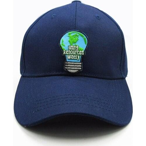 Light Bulb Embroidery Cotton Baseball Cap Hip-hop Cap Adjustable Snapback Hats for Men and Women 353