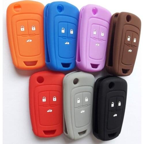 30pcs FOB Protecting Bag Silicone Remote Flip Key Cover For Chevrolet Cruze Aveo Camaro Equinox Sonic Malibu 3 Button Spark Volt
