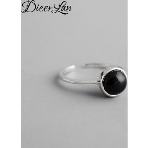 Punk Vintage Silver Color Black Rings For Women Men Gothic Antique Jewelry Anillos 2020