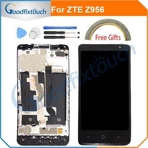 LCD Screen For ZTE Grand X4 Z956 LCD Display Touch Screen Digitizer Assembly With Frame For ZTE Z956 Replacement Parts