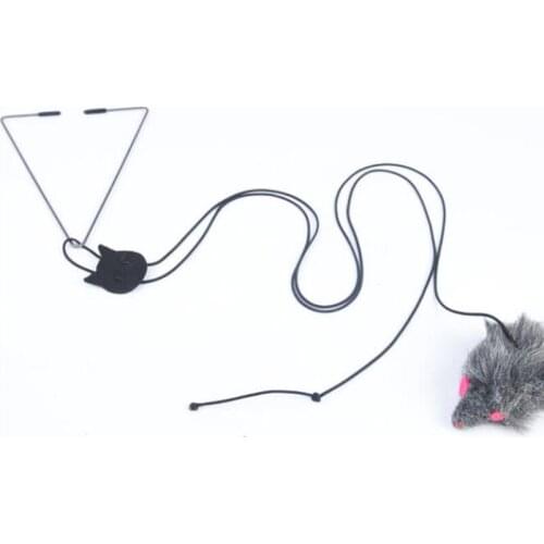 1PC Cat Self-excited Hanging Door Retractable Cat Scratch Rope Interactive Toy