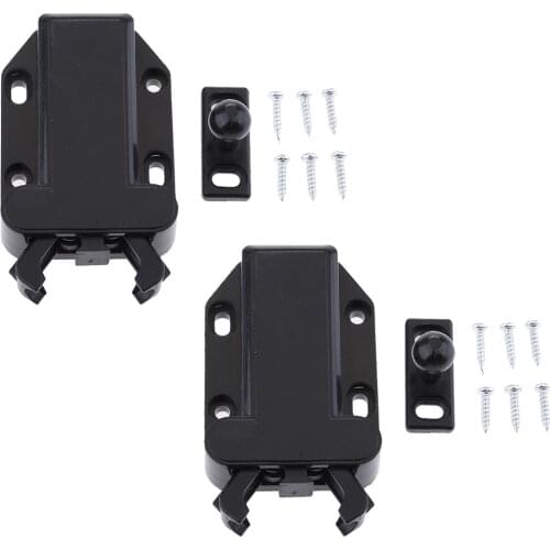 2 Pieces PUSH TO OPEN Loft Catch Hatch Panel Cover Door Keep