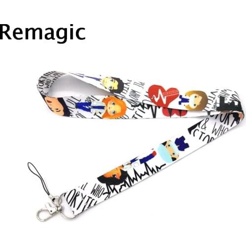 20pcs Greys Anatomy tv show Neck Strap Lanyard keychain Mobile Phone ID Badge Holder Rope Key Chain Keyrings cosplay Accessory