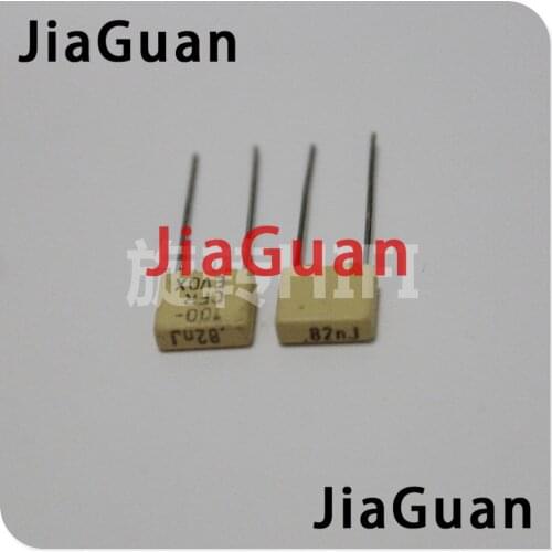 20PCS NEW EVOX CFR5 820PF 100V P5MM yellow 821/100V EVOX-RIFA CFR 821 820PF/100v 0.82nf 820p