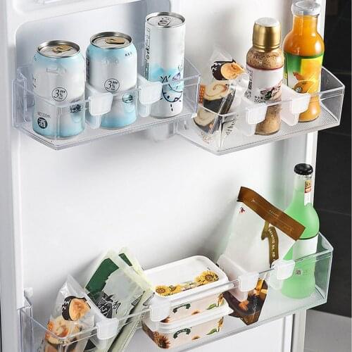 4Pcs/Set Transparent Refrigerator Drawer Multifunctional Convenient Practical Creative Separator Partition Clapboard Tool