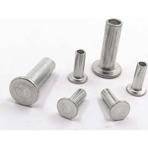M2 Countersunk head half hollow Rivet Flat head Aluminum Rivets GB875