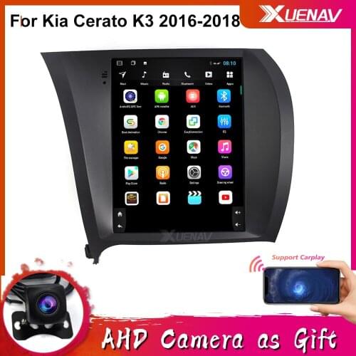 Autoradio Tesla Style For Kia Cerato K3 2016 2017 2018 Car Radio Player Multimedia Video GPS Navigation Stereo Head Unit