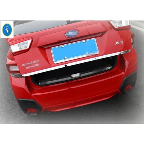 Car Accessories Rear Trunk Lid Cover Tailgate Trim Door Handle Molding Boot Garnish Bezel For Subaru XV Crosstrek 2017 - 2021