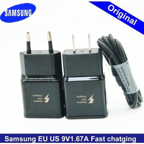 Samsung Galaxy Fast Charger USB Power Adapter 9V1.67A Quick Charge Type C Cable for Galaxy S10 S8 S9 Plus A3 A5 A7 2017 note8 9