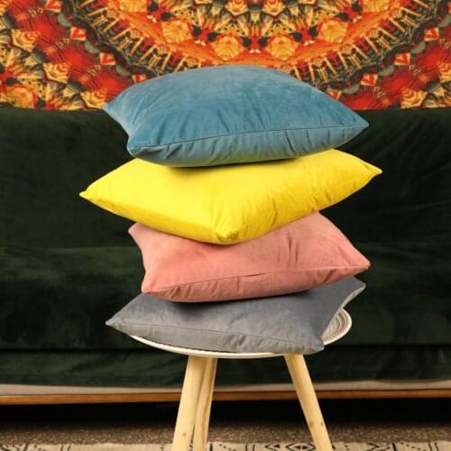 45x45cm Color candy Sofa Pillowcase Pink Cushion Cover Throw Pillow Case Home Sofa Bed Chair Decoration 17.72x 17.72inch