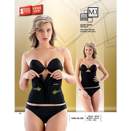 Enemal Agraflı Double Waist Corset-2026