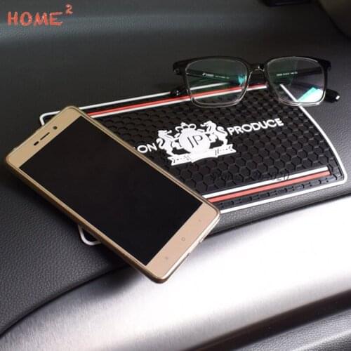 Car Styling Sticky Pad PVC Non-slip Mat Phone Holder for JP Logo for Land Rover LADA MINI Cooper Nissan Renault Volvo Yamaha KIA