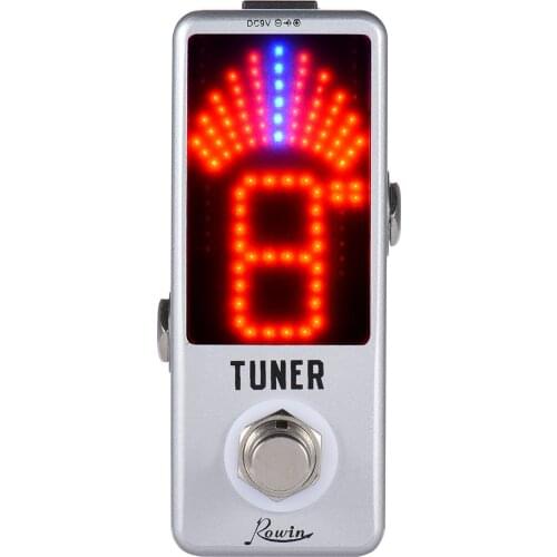 Mini Chromatic Tuner Pedal Effect LED Display True Bypass for Guitar Bass Effect Pedal of guitar accessories