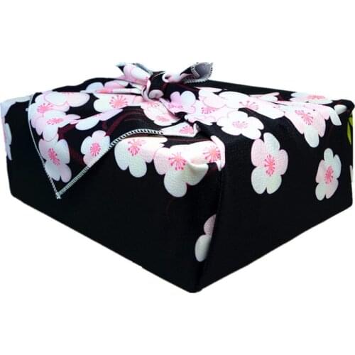 New geisha fan red crowned crane Japanese style wrapping cloth furoshiki handkerchiefs Flower traditional fabric 0226B