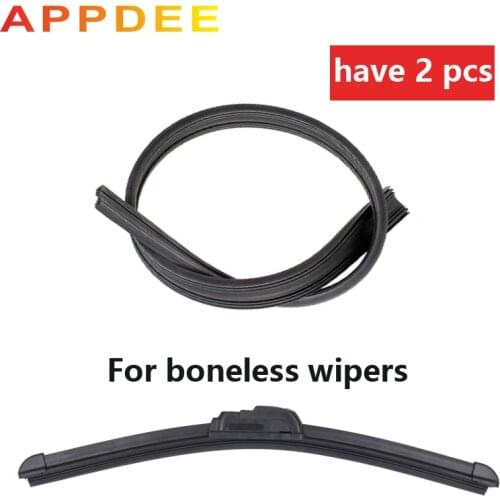 1pcs High Quality for Boneless Frameless Rubber Car Wiper Blade refill Strips Windscreen 6mm16 18 19 20 22 24"26"28" Windshield