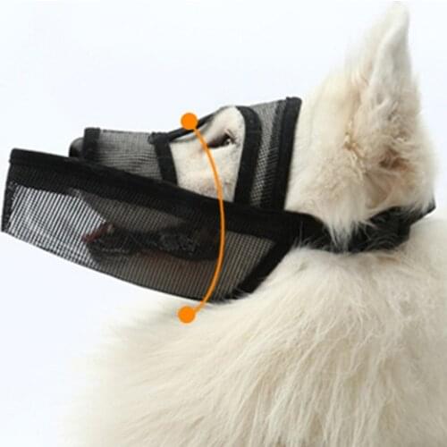 Adjustable Pet Mouth Muzzles Breathable Dog Mouth Muzzle Anti Bite Chew Mouth Cover for Small Large Dogs Pet Mouth Cover