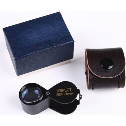 Handheld Jewelry Magnifying Glass Mini Portable HD 15X High Magnification Identification Diamond Jade Antique Stamp Coin