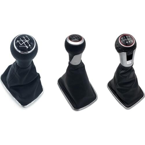 12mm For Volkswagen VW Golf 4 MK4 GTI R32 Bora Jetta 1999-2004 Car Gear Stick Level Shift Knob With Leather Boot over Case