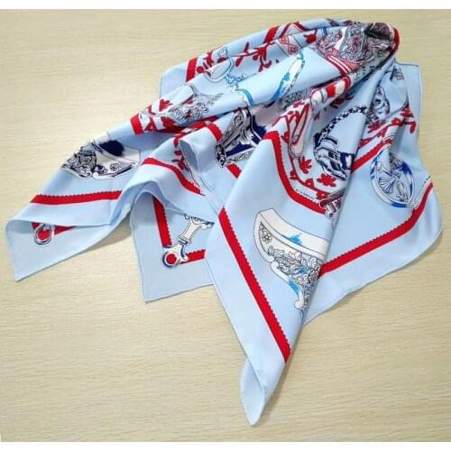 Fresh Color 100% Silk Scarf Shawl Hand Rolled Edges