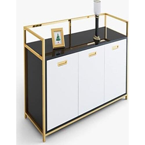 Light luxury side cabinets, tea cabinets, cabinets, storage racks, Hong Kong-style furniture, post-modern custom painted side