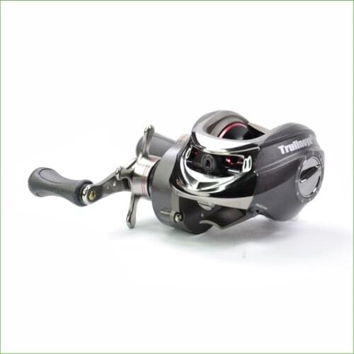 TR120-R Baitcasting Reel 11 Ball Bearings Double Brake System Right Hand Water Drop Wheel Bait Casting Fishing Reel Lure Reel