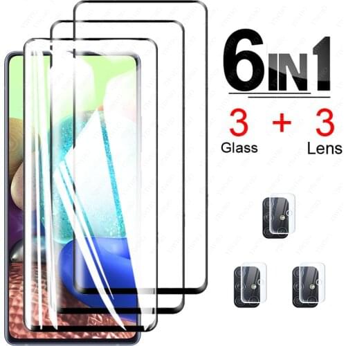 Tempered Glass for Samsung Galaxy A71 A715 Screen Protectors Protective Glass on For Samsung A71 5g a716 Camera Lens Film Glass