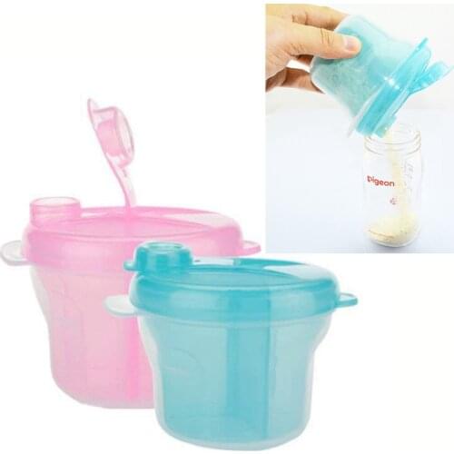 1PCS Three Grid Rotating Milk Powder Grid Portable Baby Travel Milk Powder Dispenser Container Feeding Box Food Storage Box