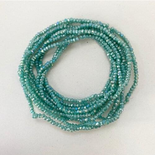 180-190 pcs /strand Tiny Glass Bicone 1mm Crystal Faceted Coated Beads 23 colors Jewelry Needlework Accessories