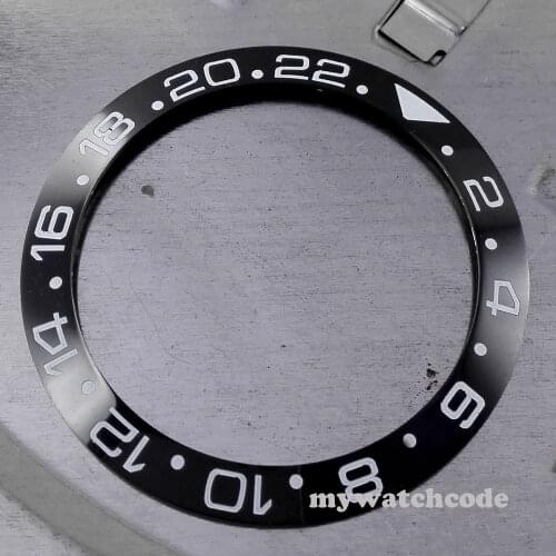 39.8mm high quality black ceramic bezel insert for 43mm GMT mens watch