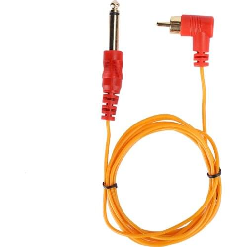 6.35mm Tattoo Clip Cord RCA Interface Connector Tattoos Clip Cords for Tattoo Machine Device Power Supply Tattoo Clip Cord Liner