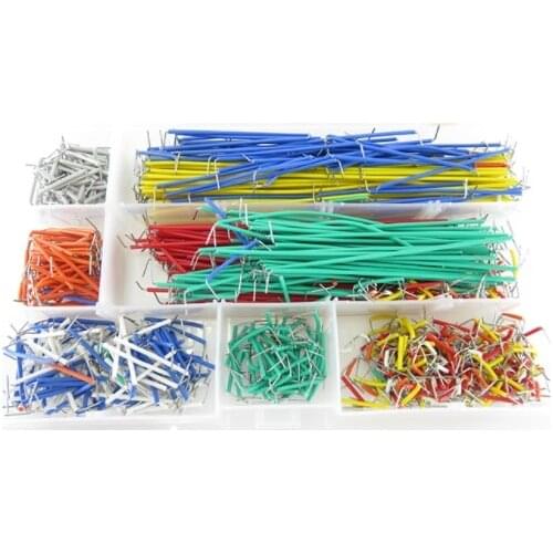 840 Pieces Preformed Breadboard Jumper Wire Kit 14 Lengths Assorted Jumper Wire for Breadboard Prototyping Solder Circuits