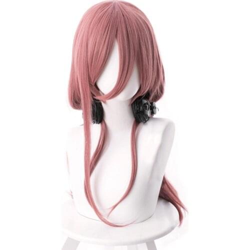 Anime the Quintessential Quintuplets Nakano Miku Wig Cosplay Costume Pink 60cm Long Synthetic Hair Wigs Miku Nakano