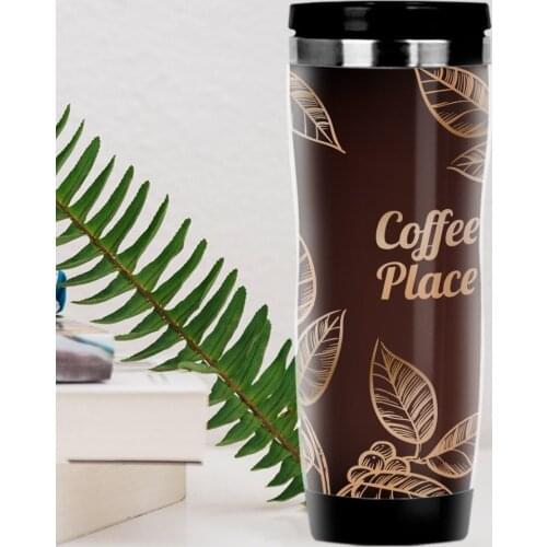 BK Gift Coffee Design Steel Thermos Bardak-11