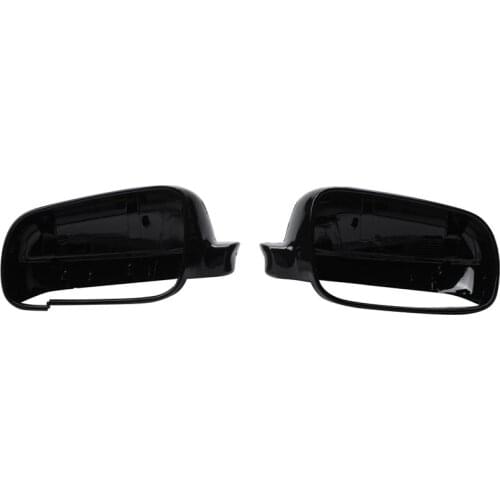 1 Pair Black Right + Left Rearview Wing Mirror Cover Case Cap For Vw Golf Mk4 Passat B5 1998-2005 Jetta 2001 2002 2003 2004